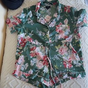 Cynthia Rowley Green Floral Sleepwear